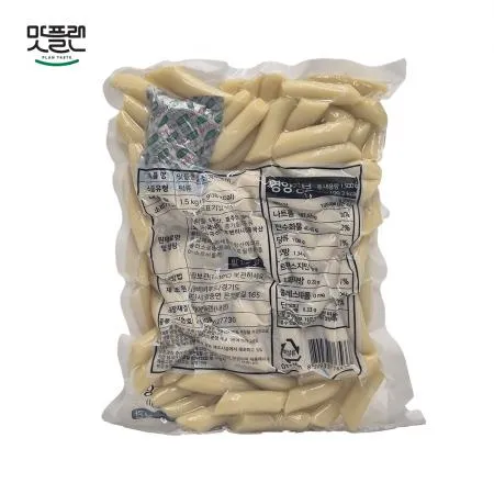 [낱개] 맛플랜 비비푸드 밀떡 진공 떡볶이떡 (중) 1.5kg 이미지