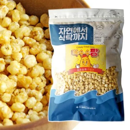 [자연에서 식탁까지] 대용량 지퍼백 노래방 스낵 옥수수짱 베트남 인기 간식 매콤 맥주안주 1kg 이미지