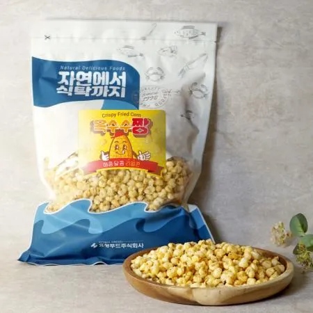 [자연에서 식탁까지] 대용량 지퍼백 노래방 스낵 옥수수짱 베트남 인기 간식 매콤 맥주안주 1kg 이미지