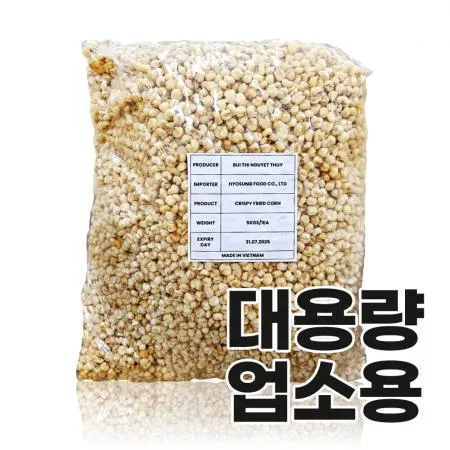 [자연에서 식탁까지] 베트남 인기 간식 옥수수짱 업소용 5kg (벌크 발송)