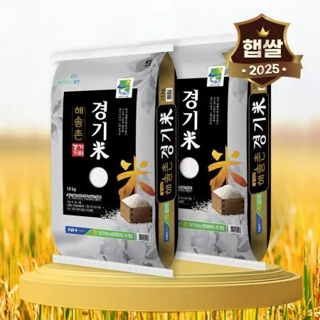햇쌀농산 2025 해솔촌 경기미 20kg(10kg 2개) 포천농협 포천쌀