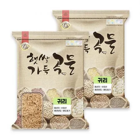 25년 수입 귀리 10kg(5kg 2개) 오트 밀 대용량 업소용 지퍼백 포장