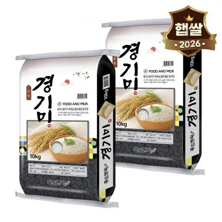 26년산 경기미 20kg(10kg 2개) 특등급 백미 밥맛좋은쌀 경기쌀