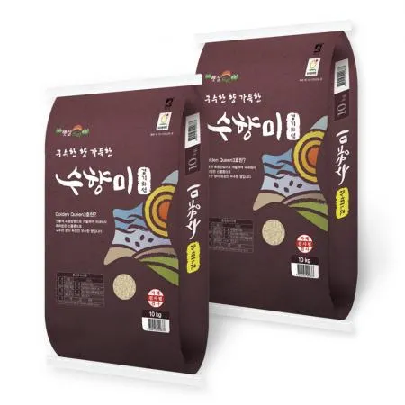 2025 골드퀸3호 수향미 20kg (10kg 2개) 단일품종 쌀