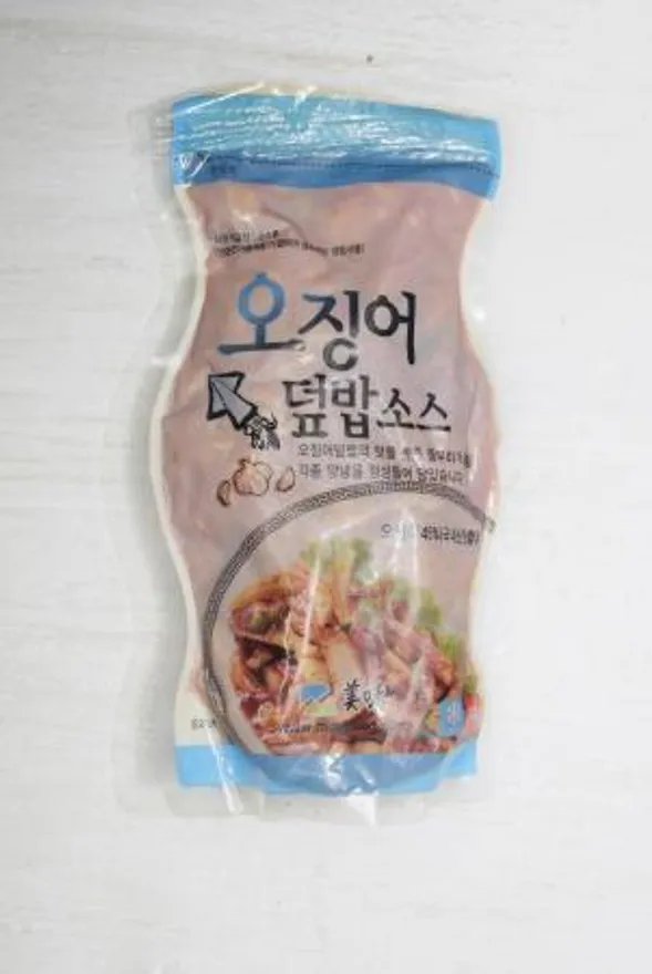 미미 오징어덮밥 소스 2.3kg (230g x 10개 / 10인분) 국내산 오징어 이미지
