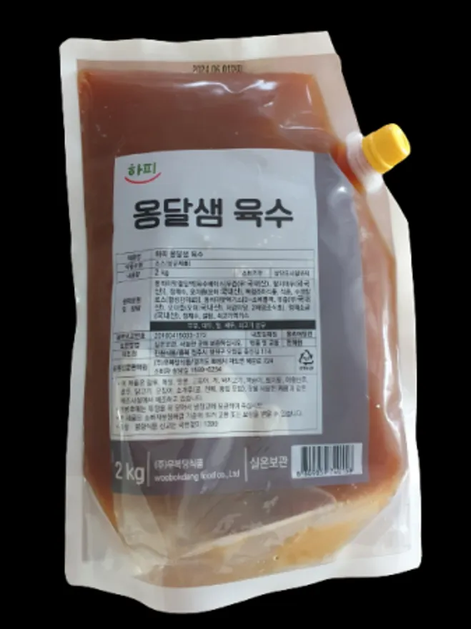 우복당 하피 옹달샘 육수 2kg 업소용 농축액 육수 이미지