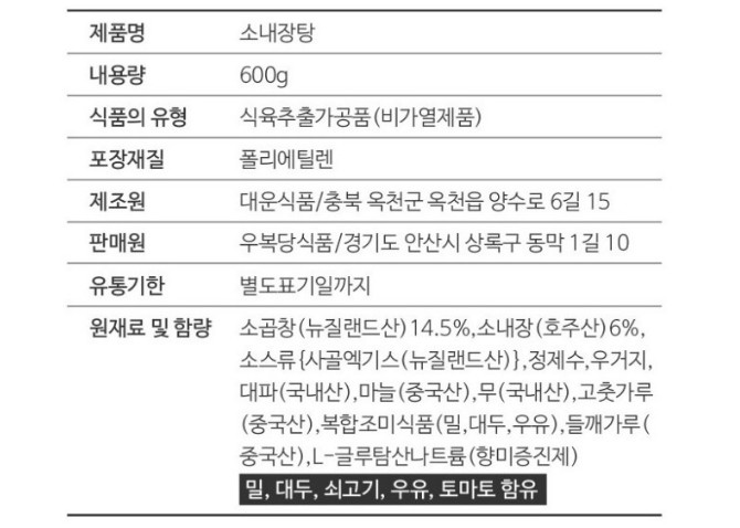 상품정보제공고시